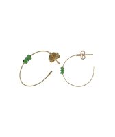 Orecchini Magic Wire Donna in Oro giallo Tsavorite 573-ORS